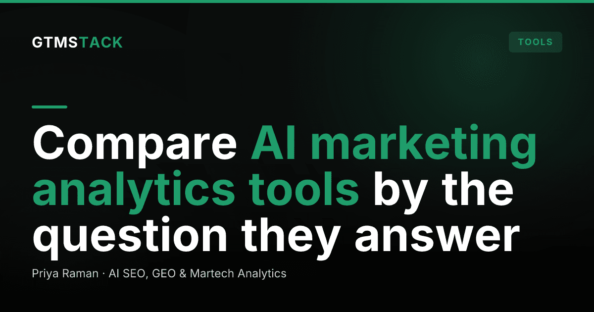 AI Marketing Analytics Tools, Compared for 2026