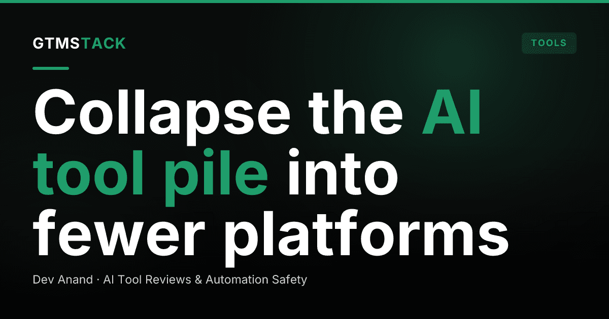 How to Consolidate Your AI Marketing Tools