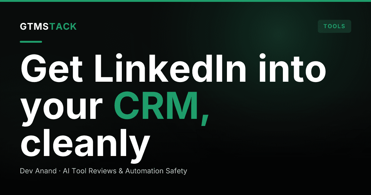 How to Sync LinkedIn Outreach With Your CRM