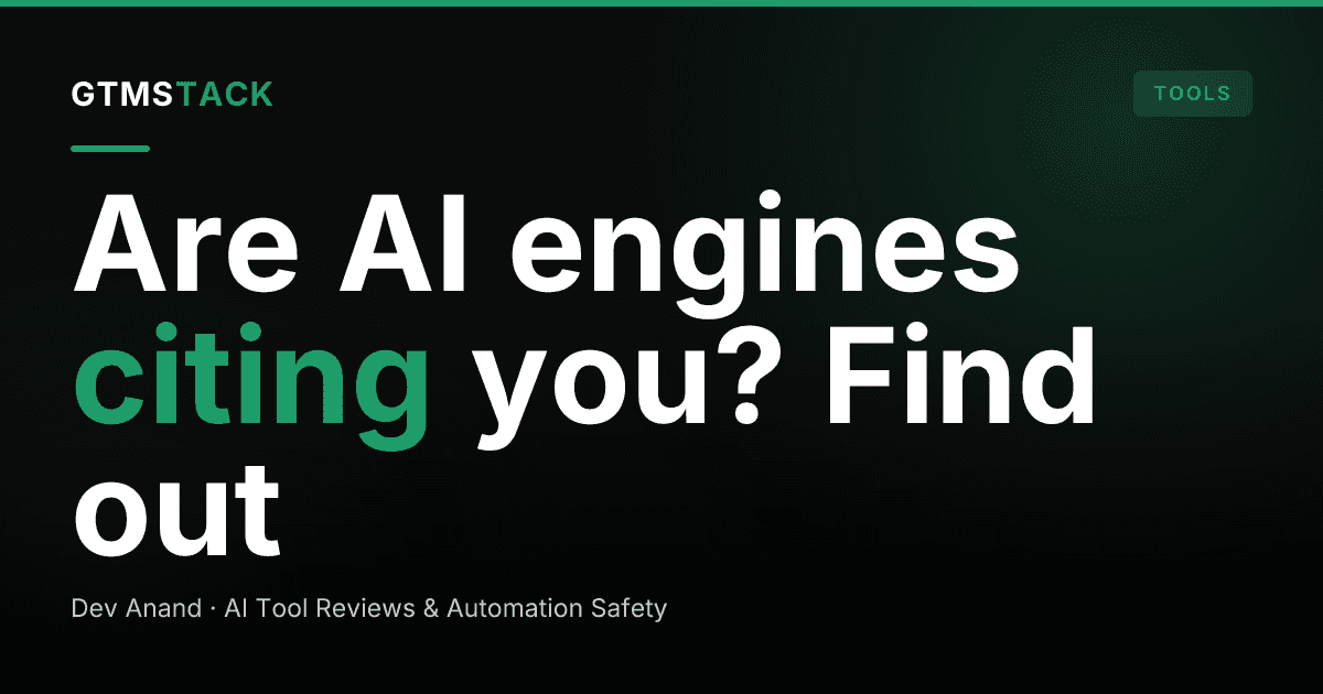 How to Track Whether AI Engines Cite You