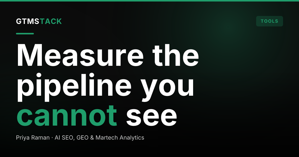 Dark Social Attribution: How to Measure Untracked Pipeline