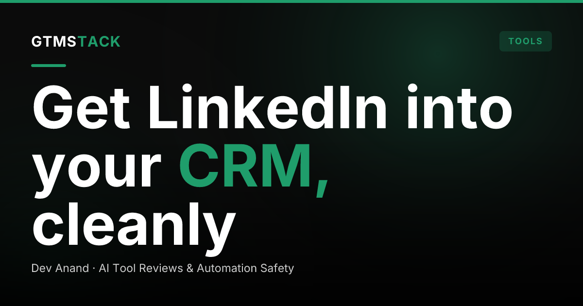 How to Sync LinkedIn Outreach With Your CRM
